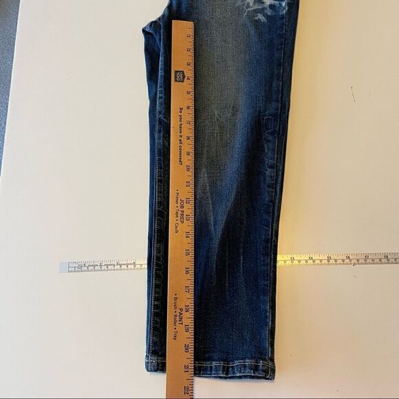 Vintage Y2K Baby Phat Jeans Size 11 Distressed Fade Denim - Picture 5 of 12